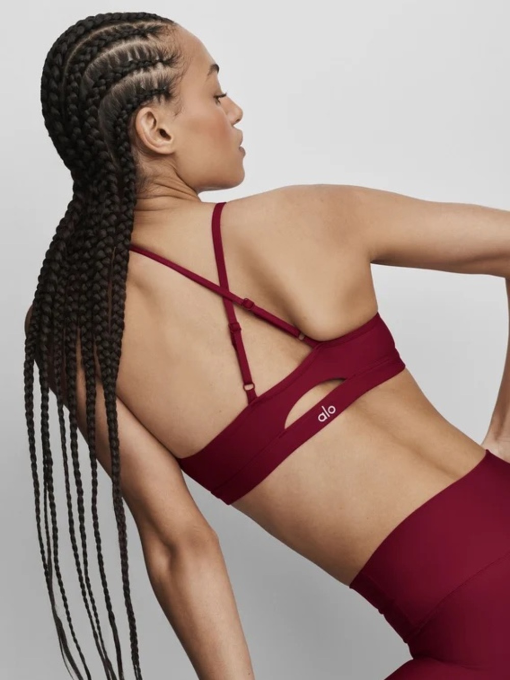 ALO Yoga | NWT Summer Romance Red Set - Leggings and Top - Picture 3 of 8